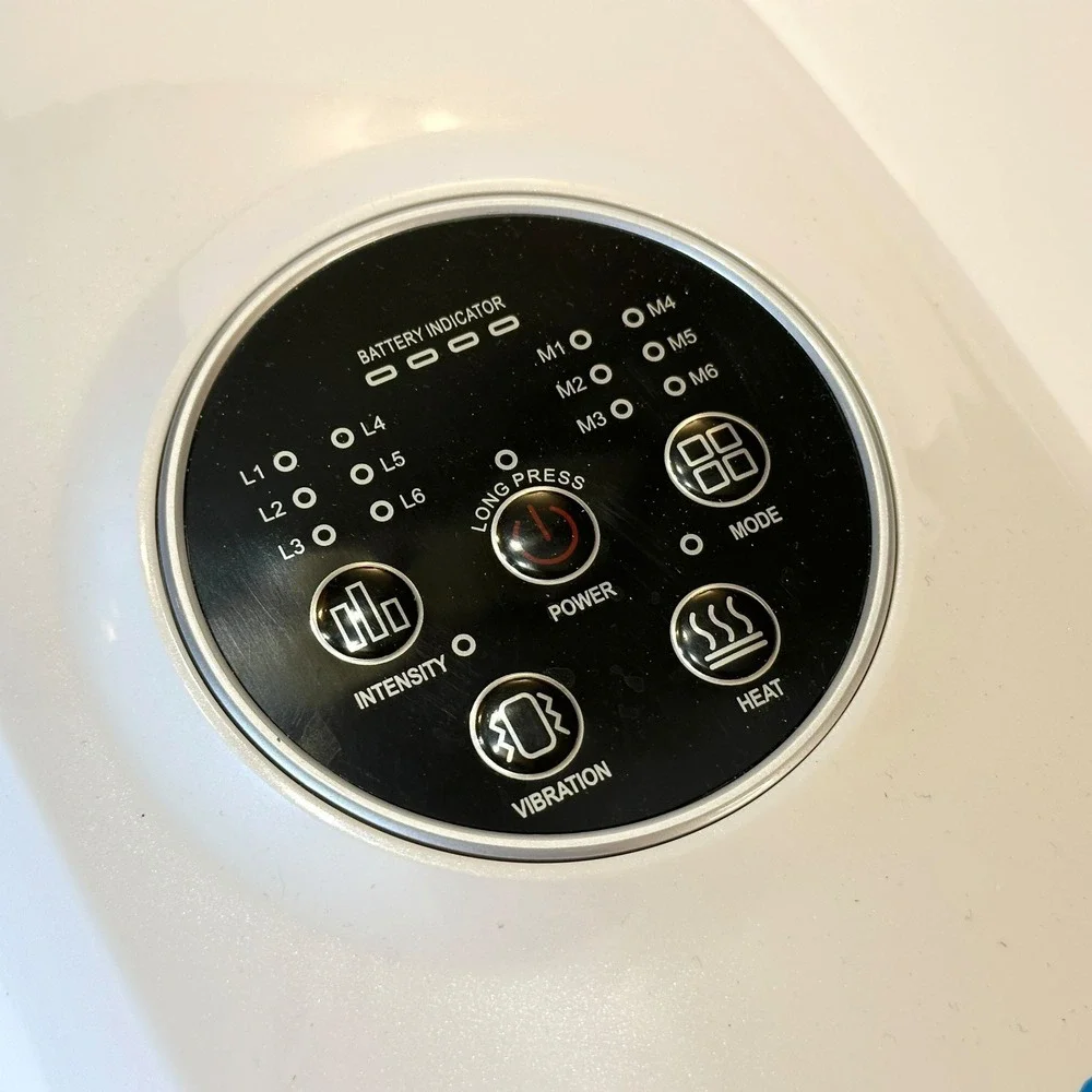 RENPHO Hand Massager R-H001 White Shiatsu Heat Vibration Cordless Rechargeable